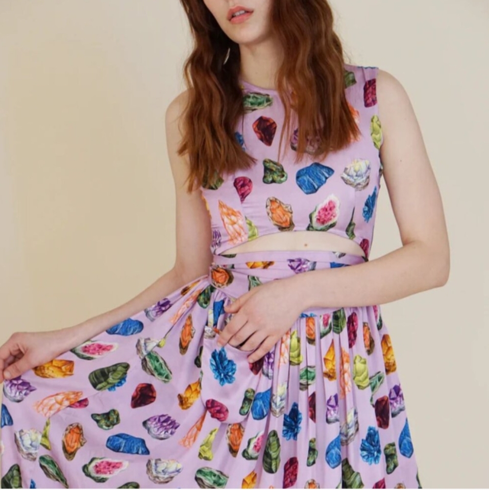 Samantha Pleet Satyr dress in Crystals